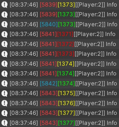Log output