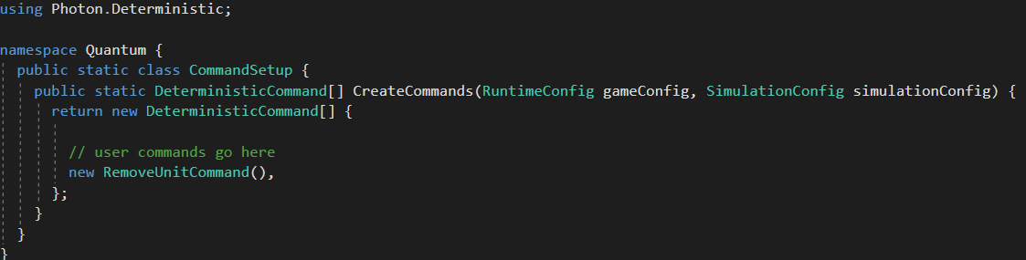 Quantum Command Setup