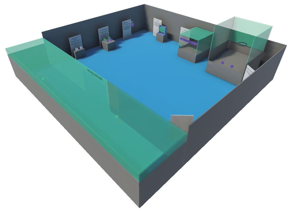 Quantum XR scene overview